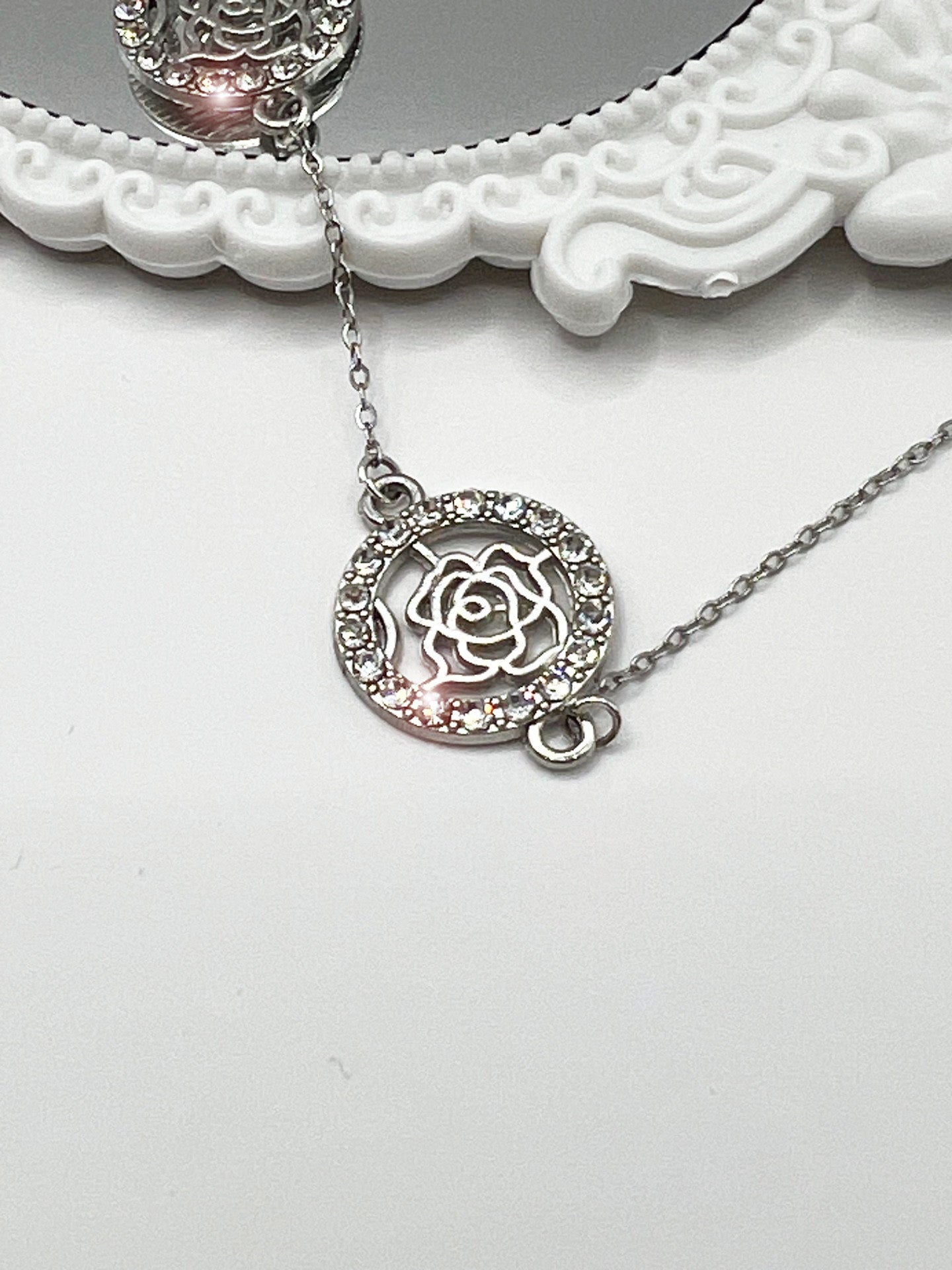 Collier Rosace Scintillante