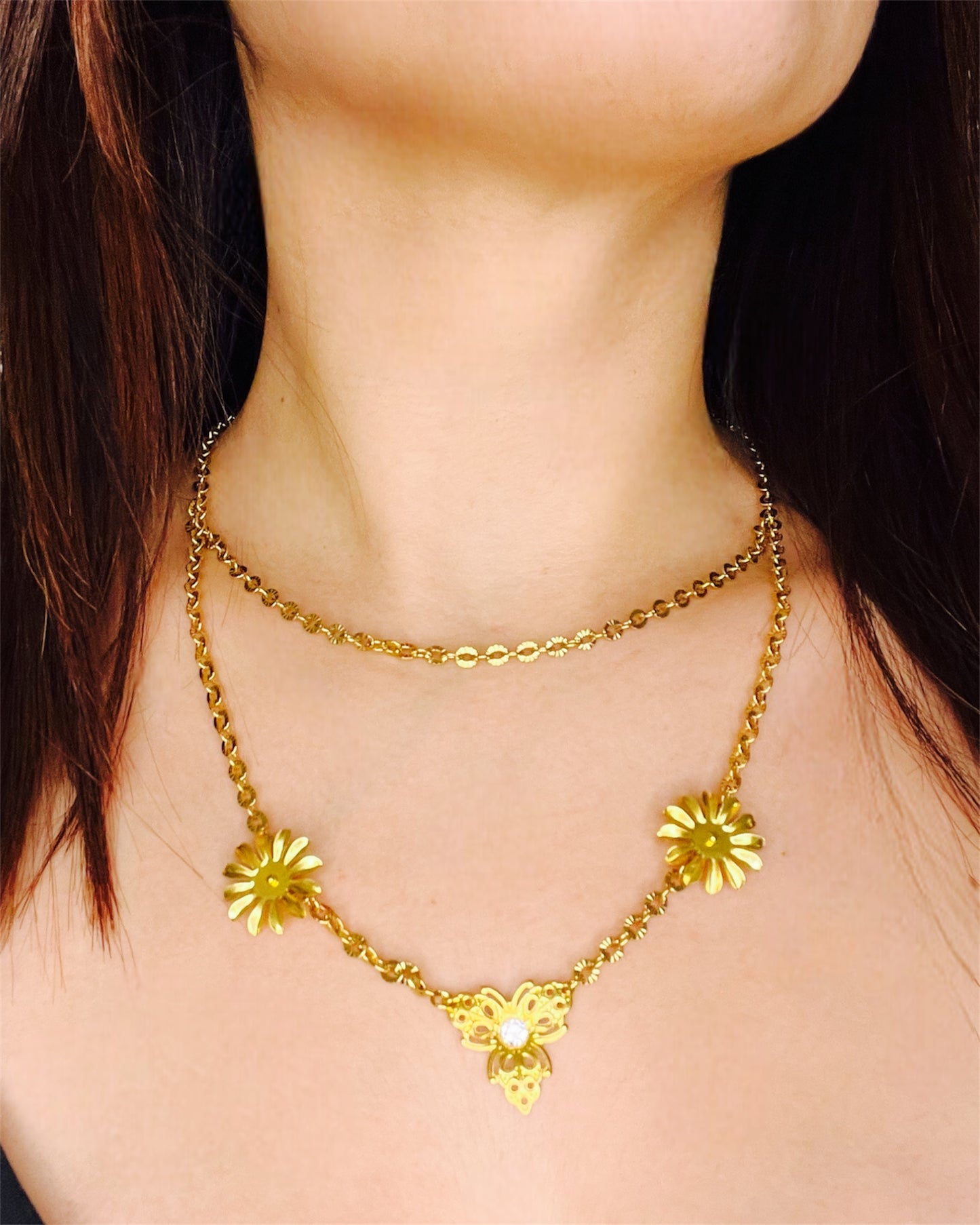 Collier double Goldy