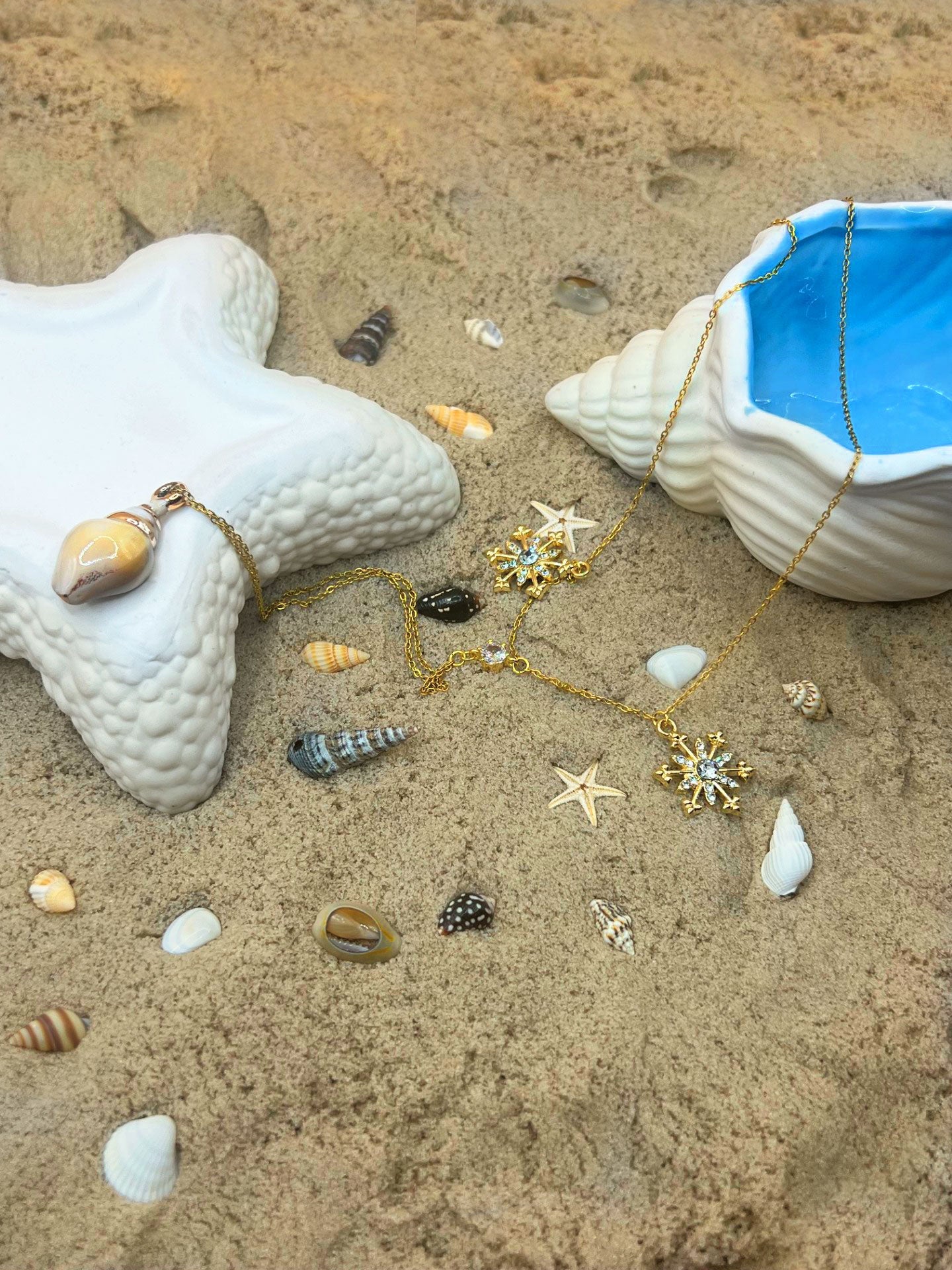 Collier Long Flocons des Mers