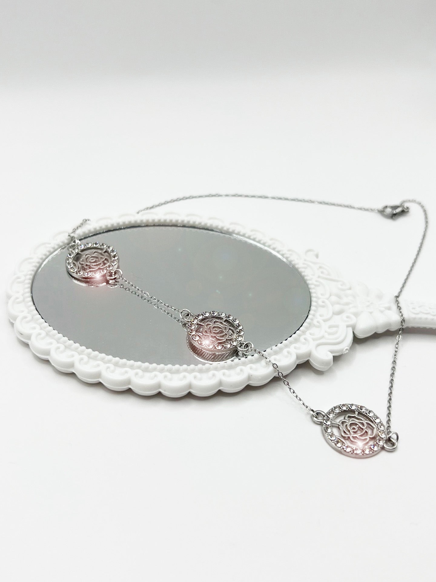 Collier Rosace Scintillante