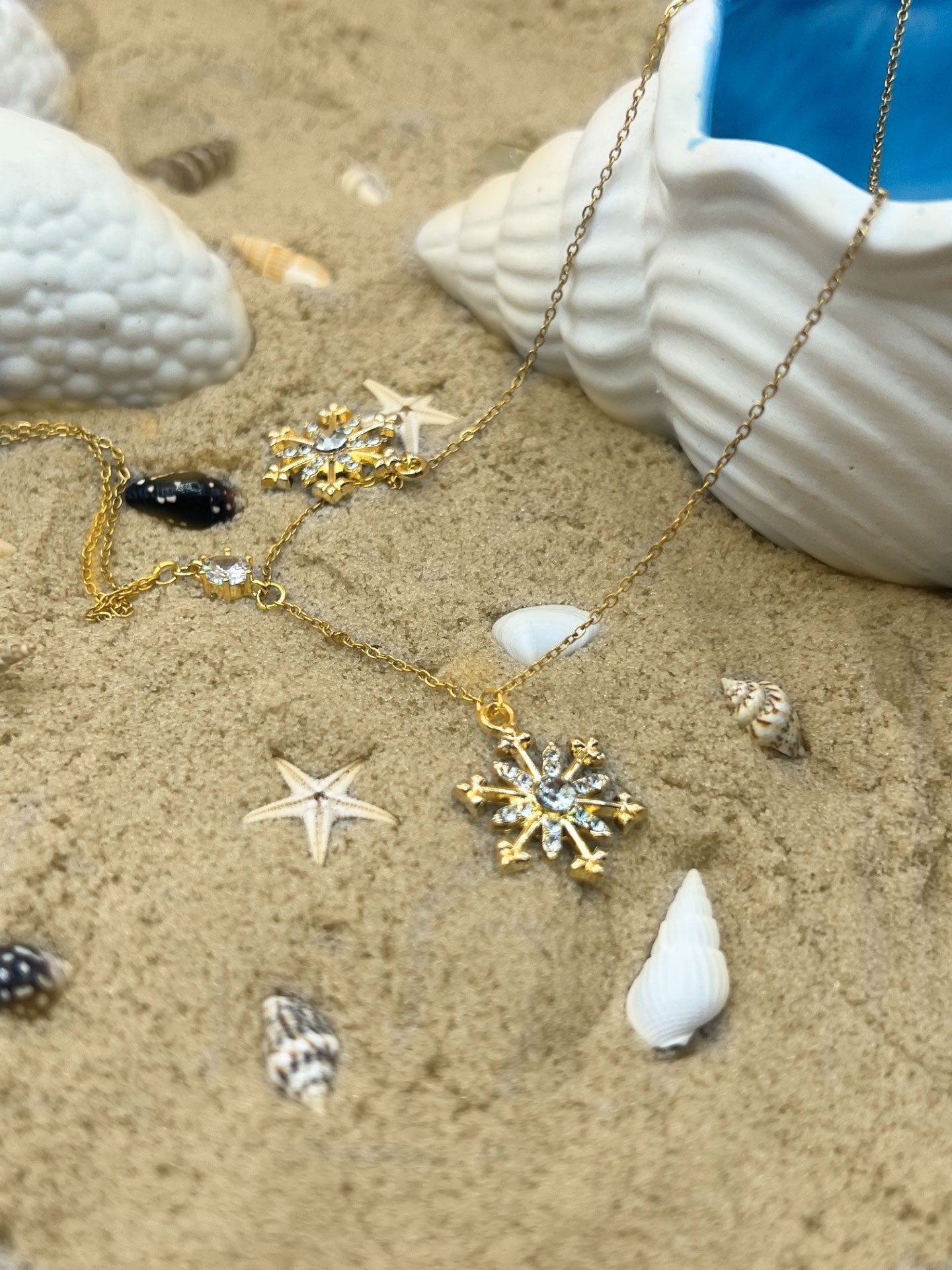 Collier Long Flocons des Mers