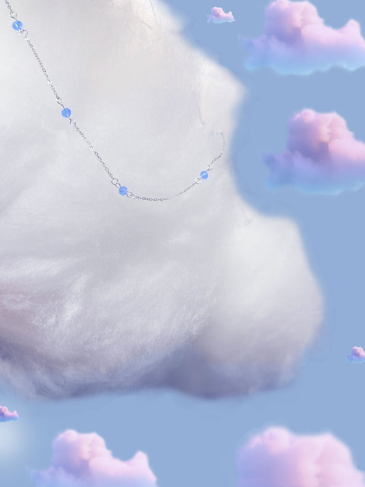 Collier Météores Bleues