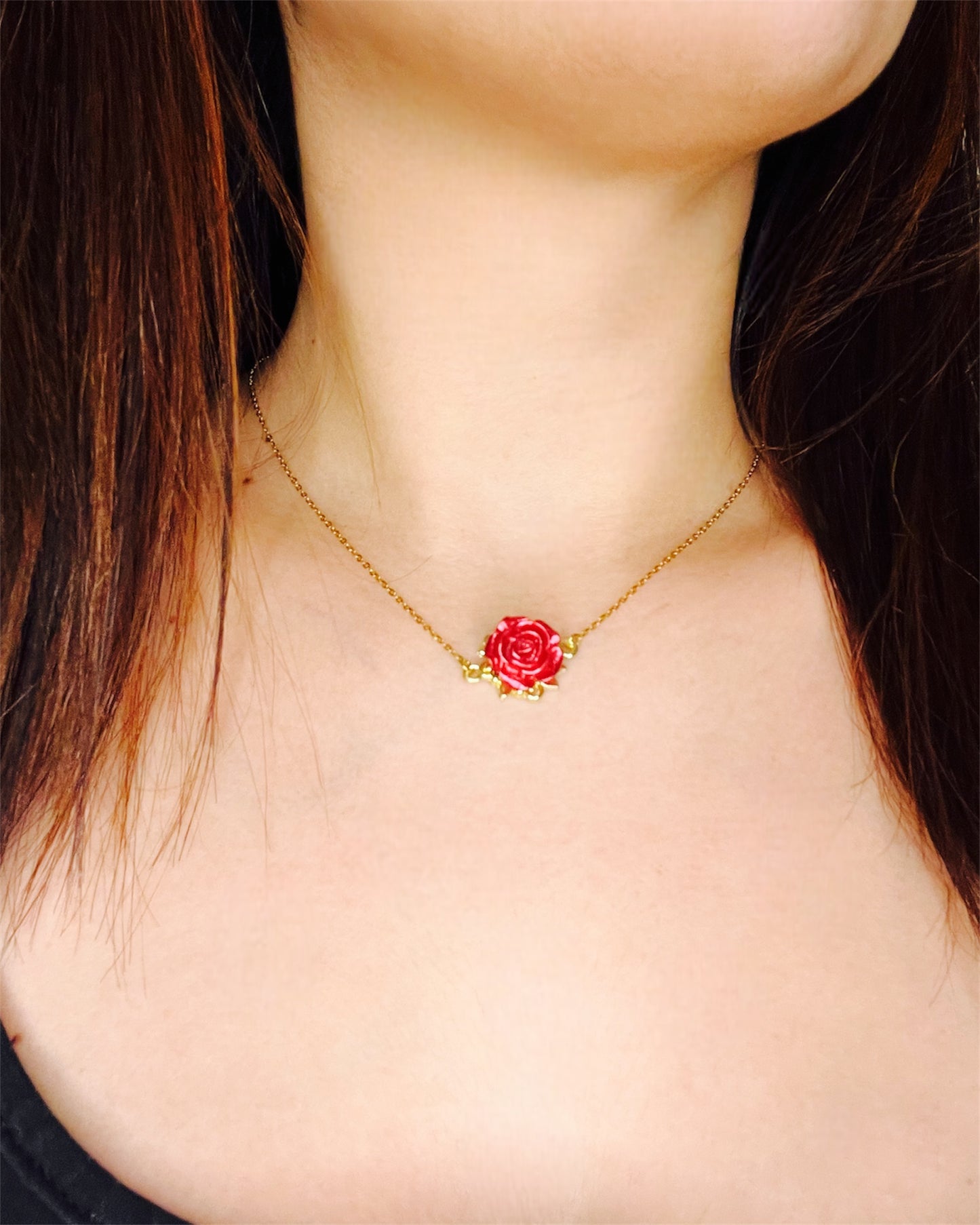 Collier Rose d’Aurore